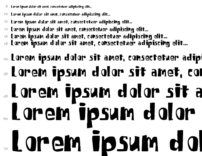 SpongeFont SquareType Водопад 