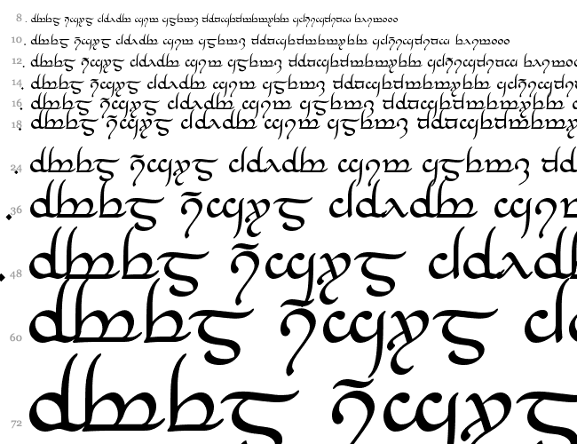 Tengwar Annatar Водопад 