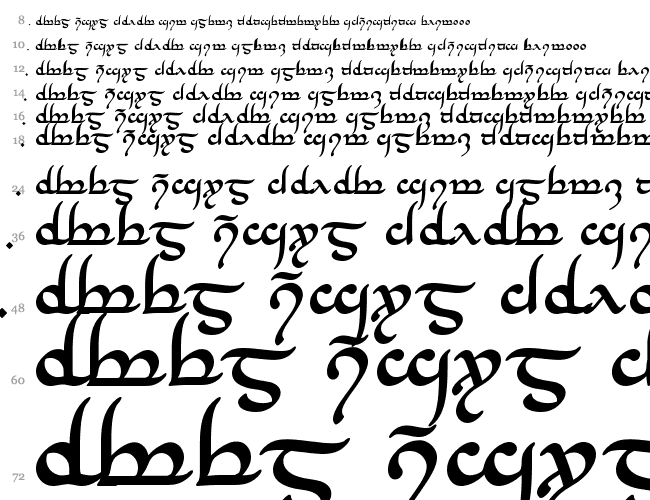 Tengwar Annatar Cascada 