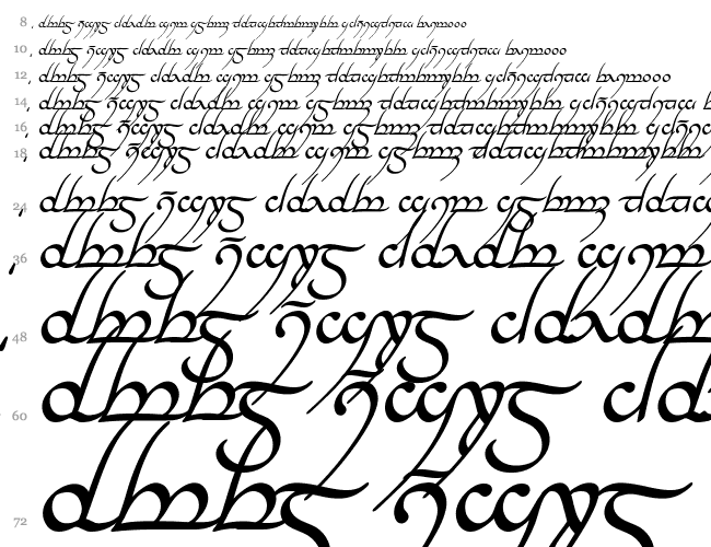 Tengwar Annatar Cascata 